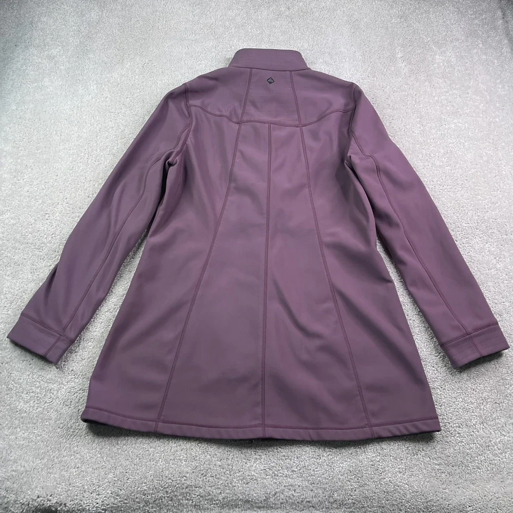 Prana Jacket Womens XL Purple Keva Softshell Full Zip Fleece Lined Coat Outdoors
